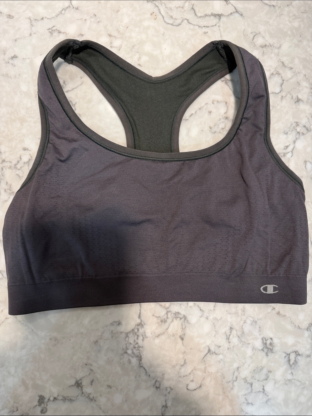 Reversible Champion Women’s Charcoal Racerback Sports Bra/Size M